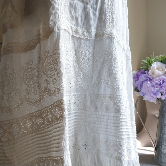 🔥HP🔥NWT SPELL FOLKTOWN BOHO MAXI DRESS M - Picture 13 of 16